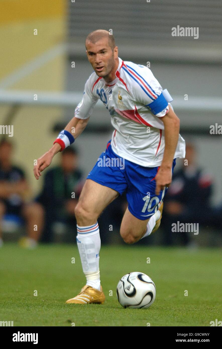 Soccer - 2006 FIFA World Cup Germany - Group G - France v South Korea - Zentralstadion. Zinedine Zidane, France Stock Photo