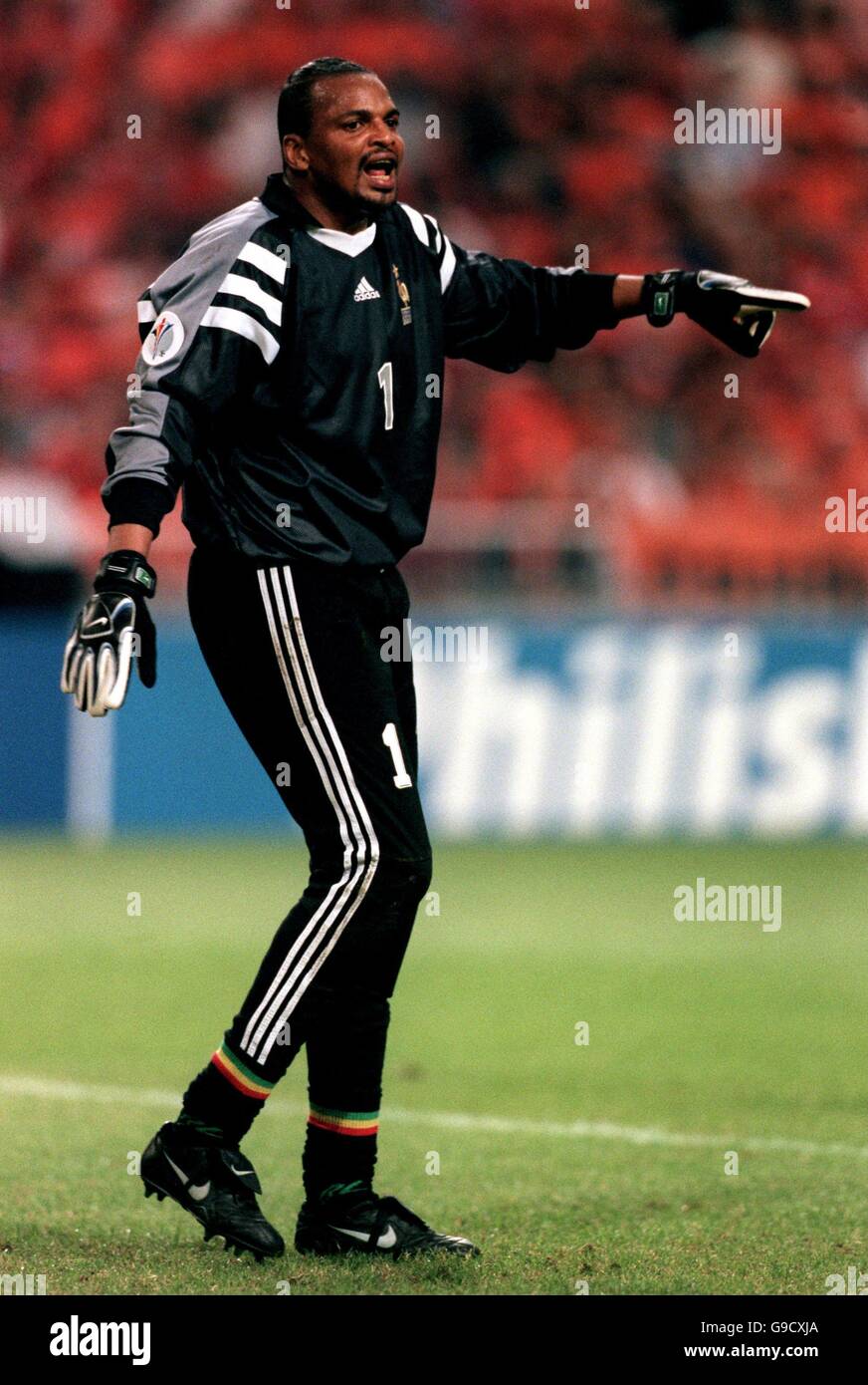 Soccer - Euro 2000 - Group D - France v Holland. Bernard Lama, France goalkeeper Stock Photo
