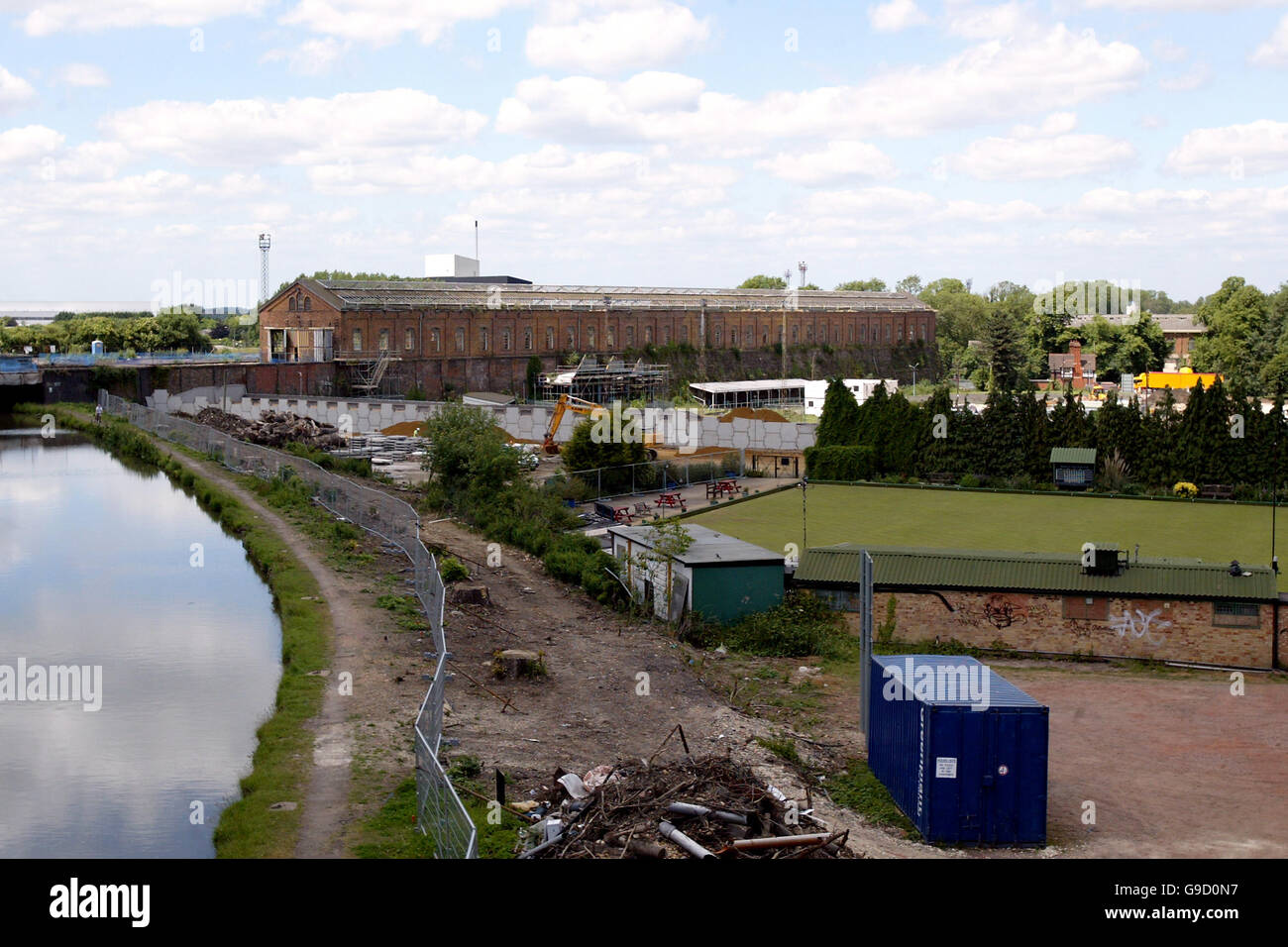 Soccer General Views England's Oldest Football Stand Stock Photo