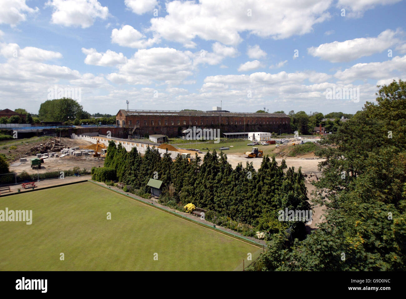Soccer General Views England's Oldest Football Stand Stock Photo