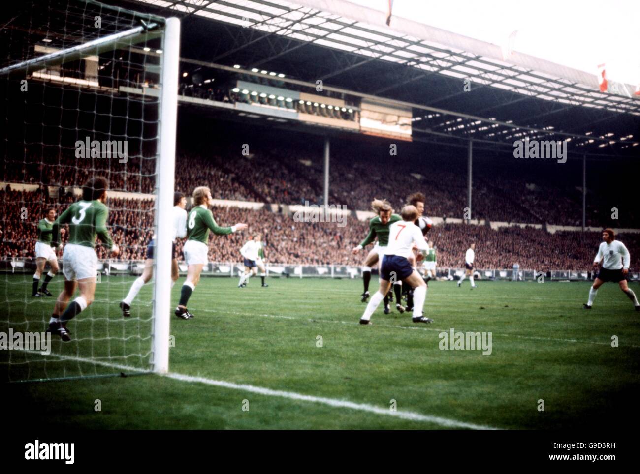 Soccer european championship quarter final leg west germany england hi