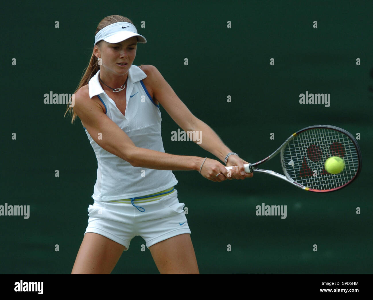 Tennis - Wimbledon Championships 2006 - All England Club - 2nd Round - Daniela Hantuchova v Jamea Jackson. Daniela Hantuchova in action during her match against Jamea Jackson Stock Photo