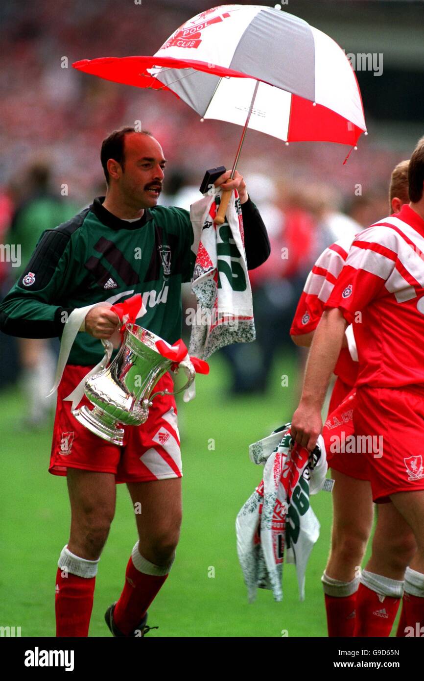 Portrait of Liverpool goalkeeper Bruce Grobbelaar during a match