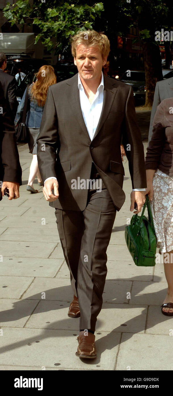 Gordon ramsay arrives at the high court hi-res stock photography and ...