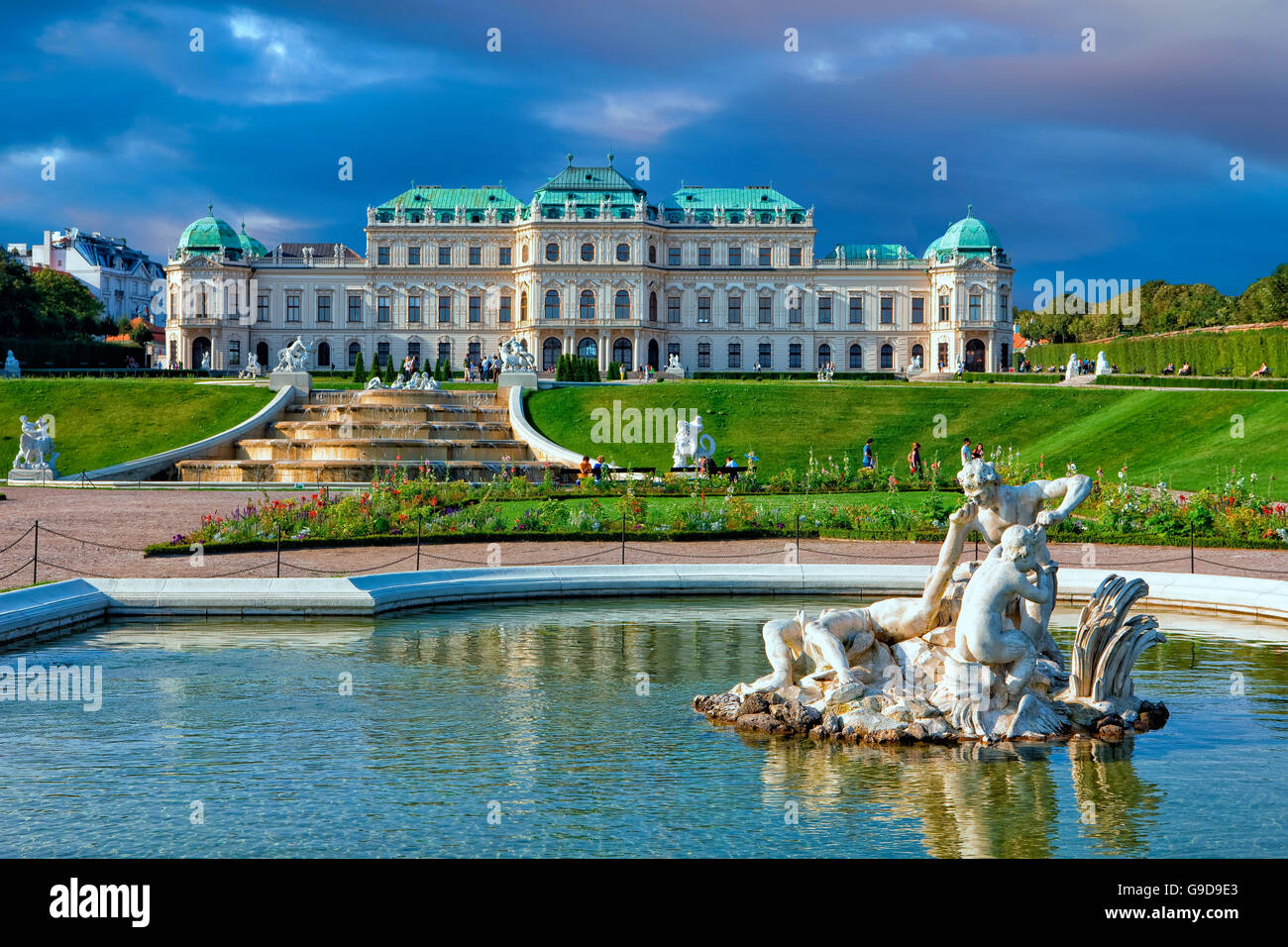 Belvedere palace in Vienna Stock Photo