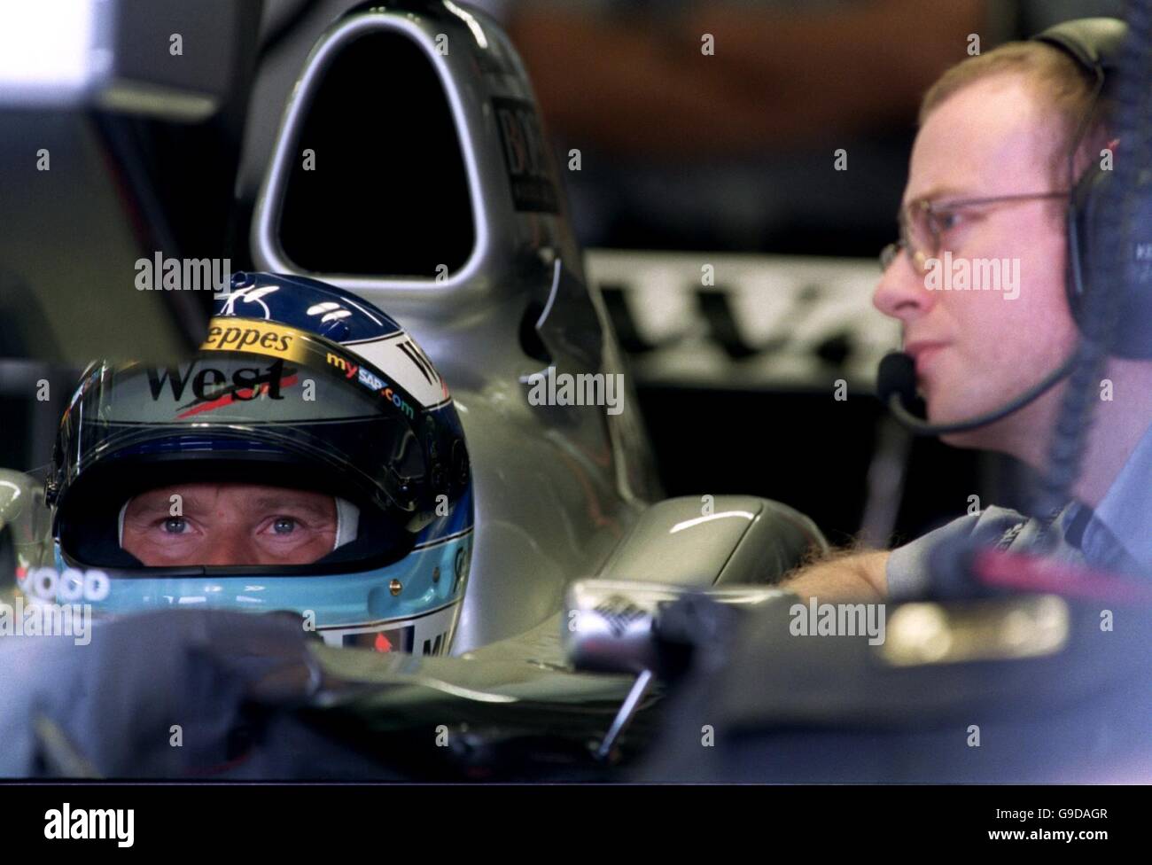 Formula One Motor Racing - German Grand Prix - Practice. Mika Hakkinen
