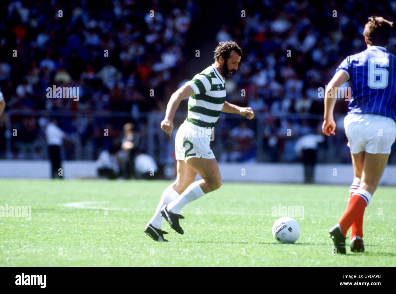 Scottish Soccer - Glasgow Cup - Final - Celtic v Rangers - Hampden Park. Danny McGrain, Celtic Stock Photo
