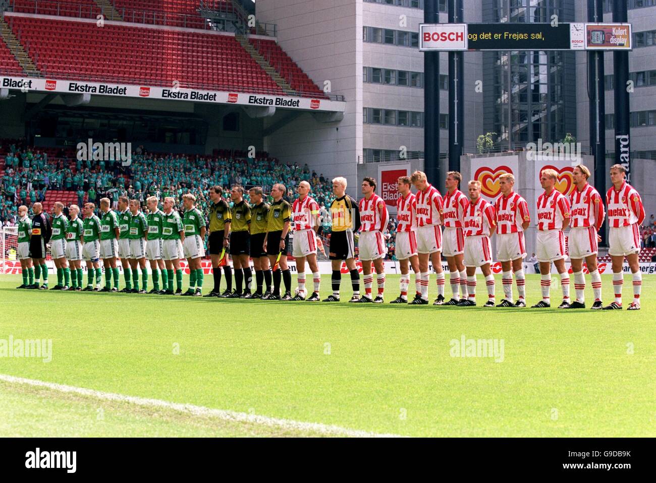 Danish Soccer DONG Cup Final AaB v Stock Photo Alamy