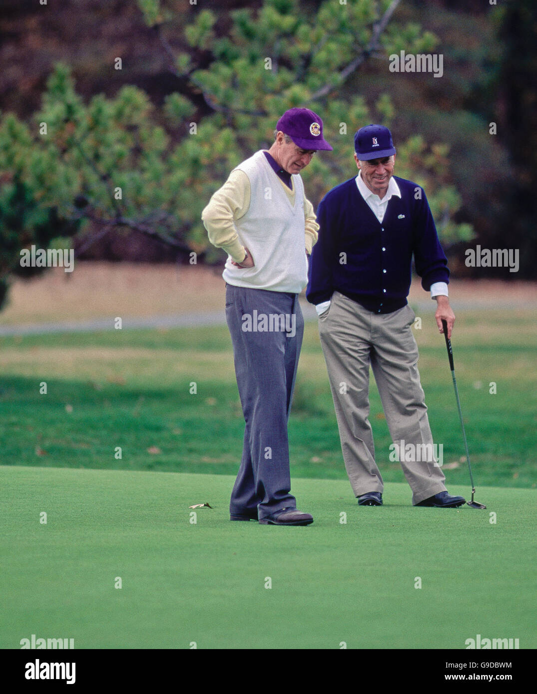 President H.W. Bush plays golf at Andrews Air Force Base in