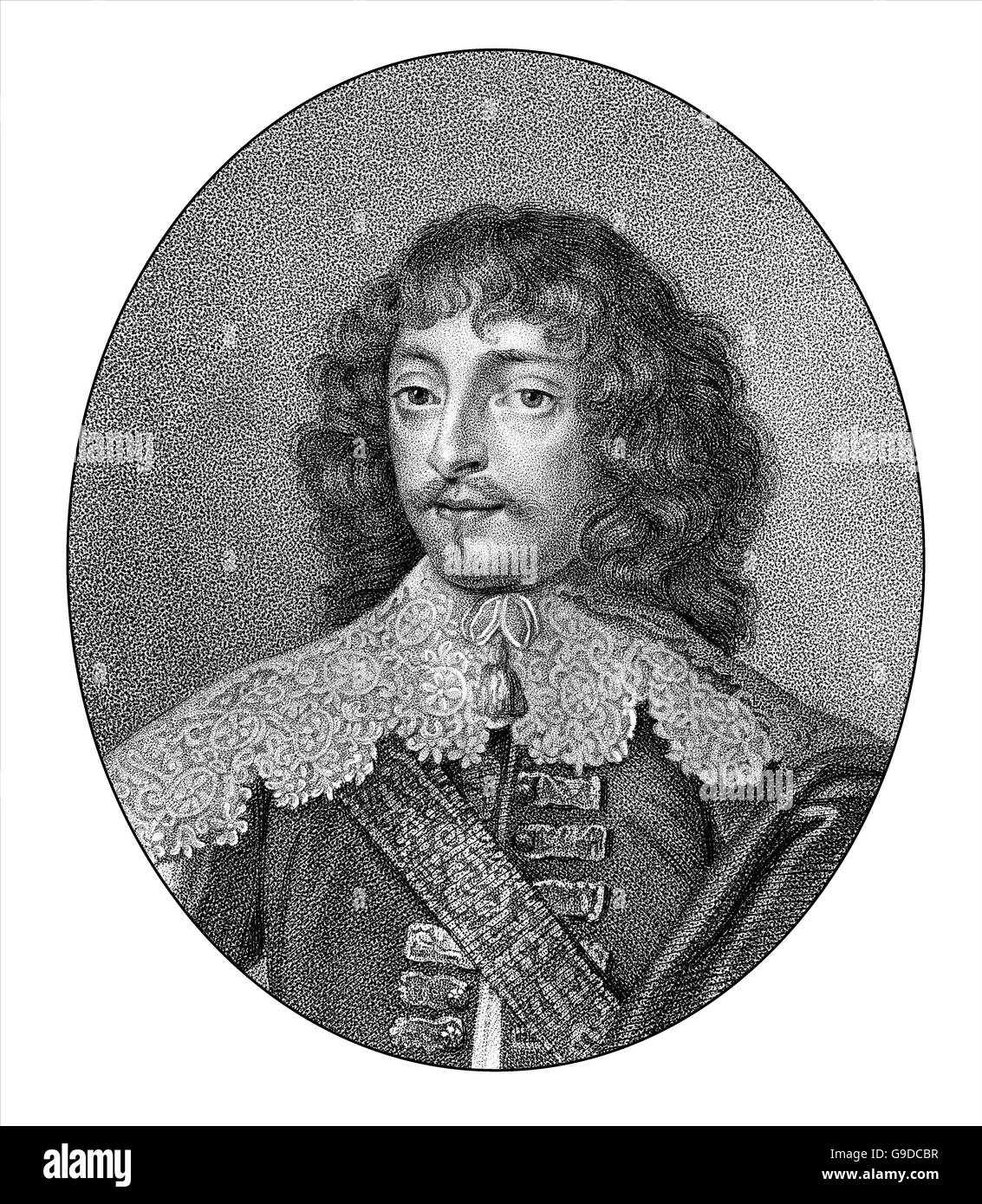 William Villiers, 2nd Viscount Grandison, 1614-1643, a supporter of King Charles I Stock Photo