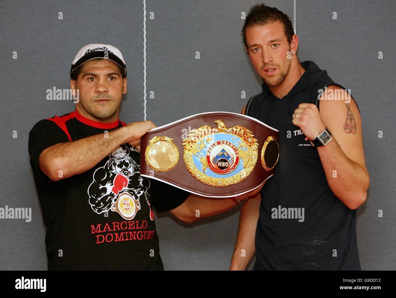 Boxing Press Conference Millennium Stadium Cardiff Stock Photo
