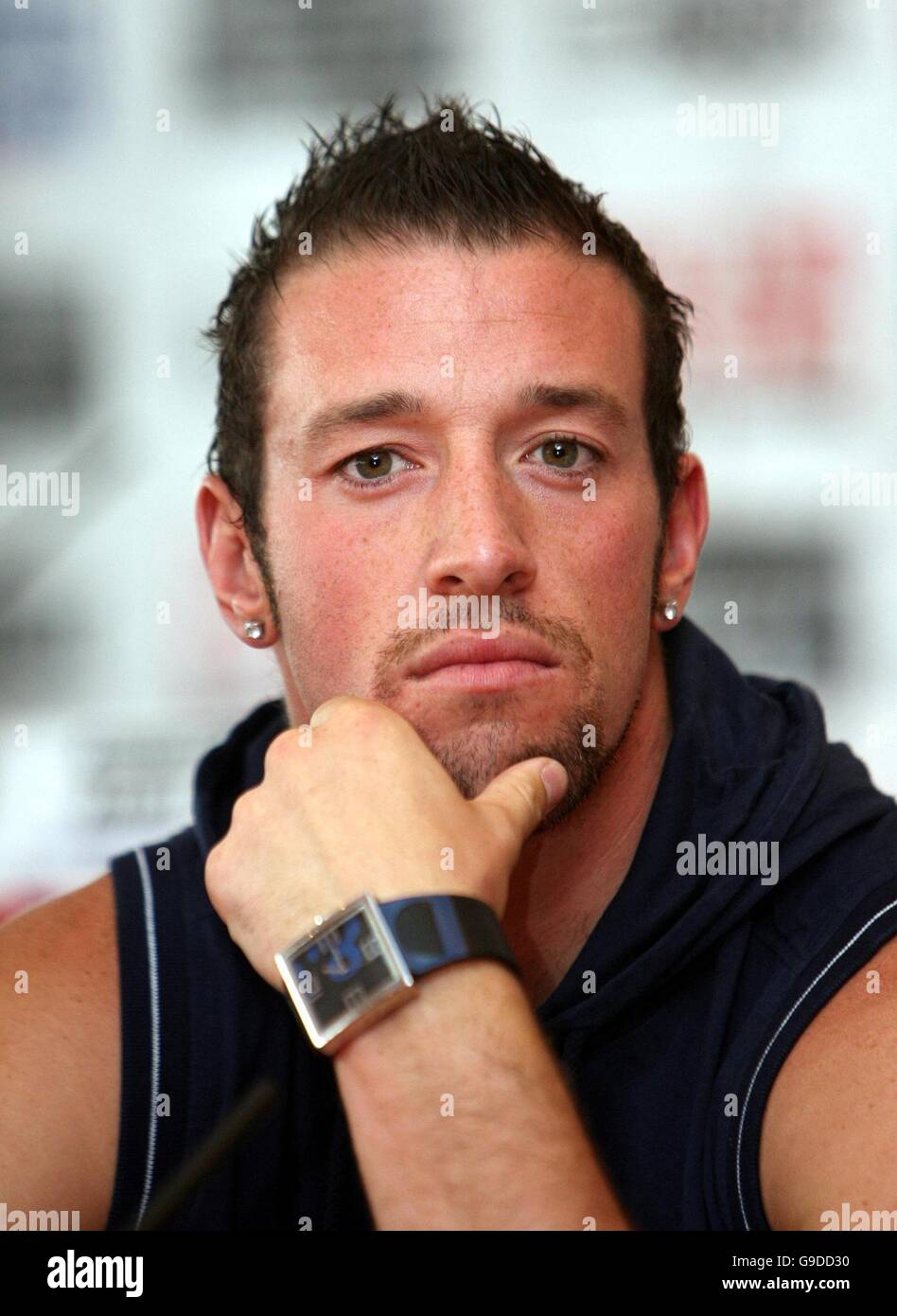 Boxing Press Conference Millennium Stadium Cardiff Stock Photo
