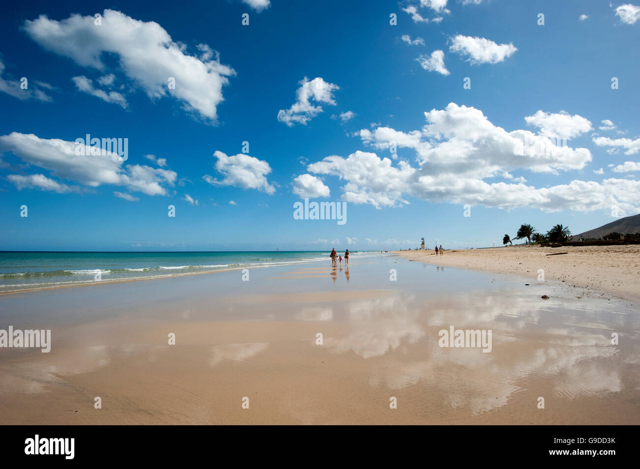 Playa Barca beach, south of Costa Calma, Fuerteventura, Canary Islands, Spain, Europe Stock Photo
