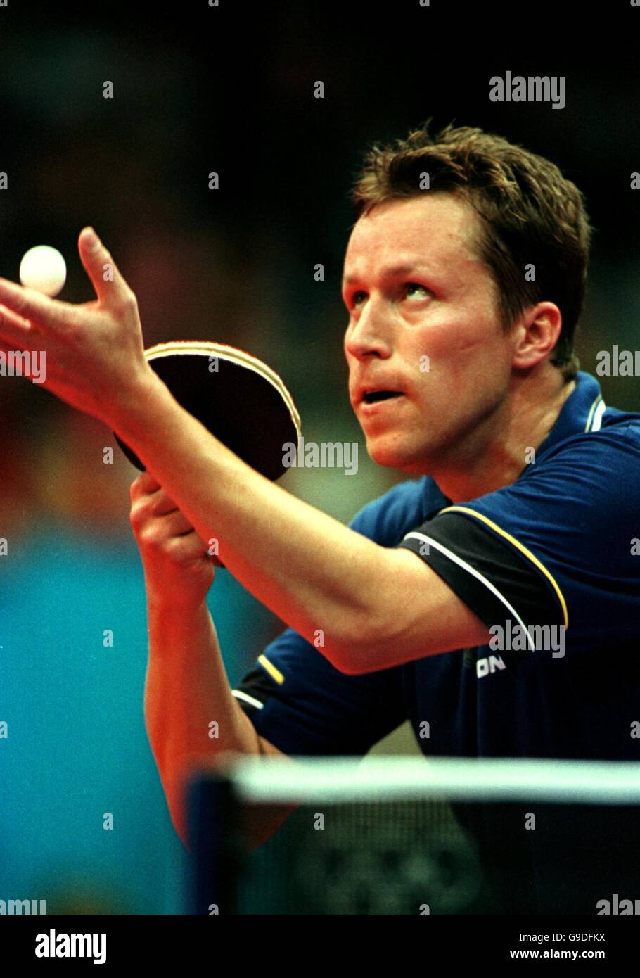 Sydney 2000 Olympics Table Tennis Men's Singles Final Stock Photo