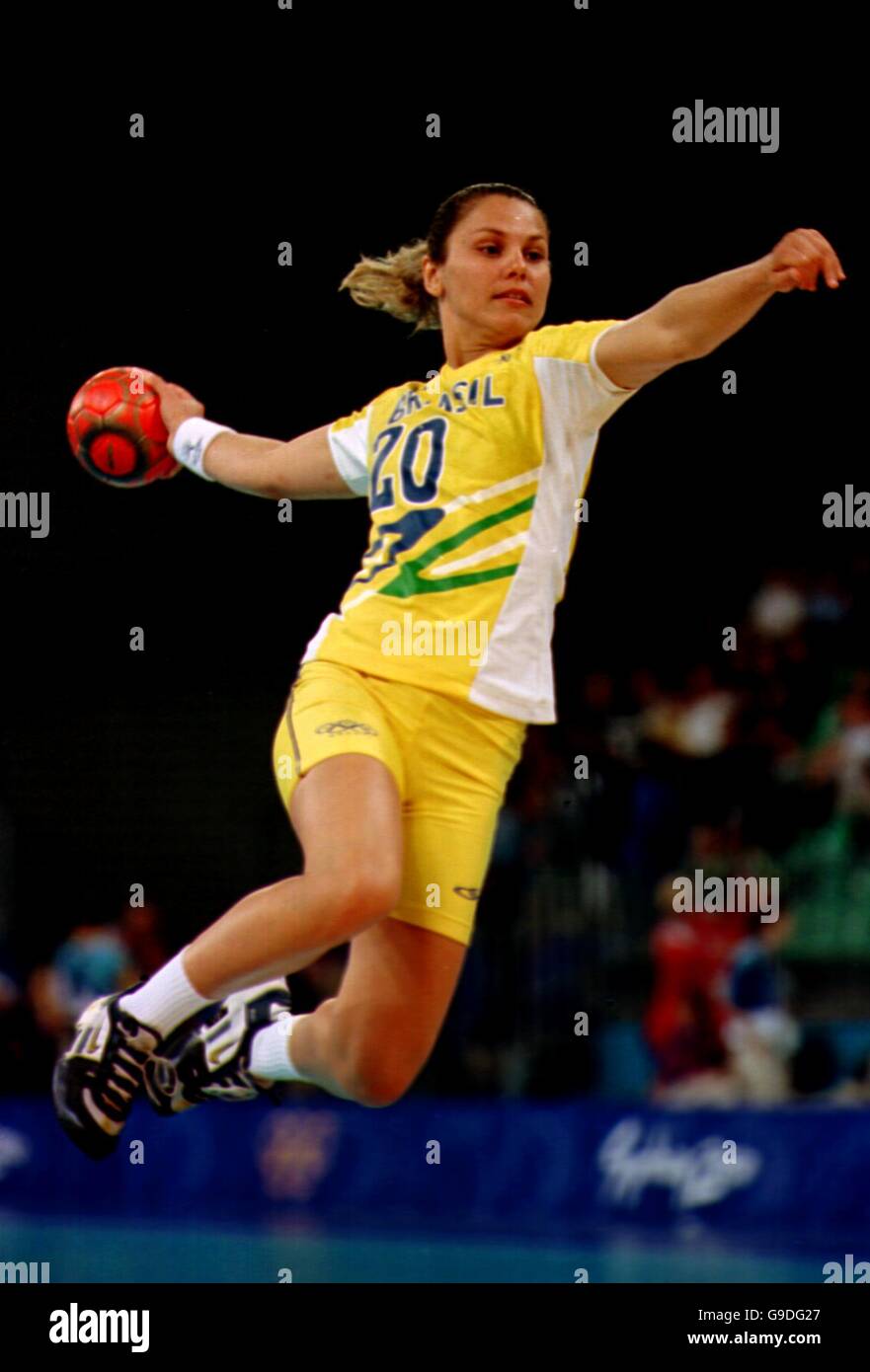 Sydney 2000 Olympics Women's Handball Denmark v Brazil Stock Photo