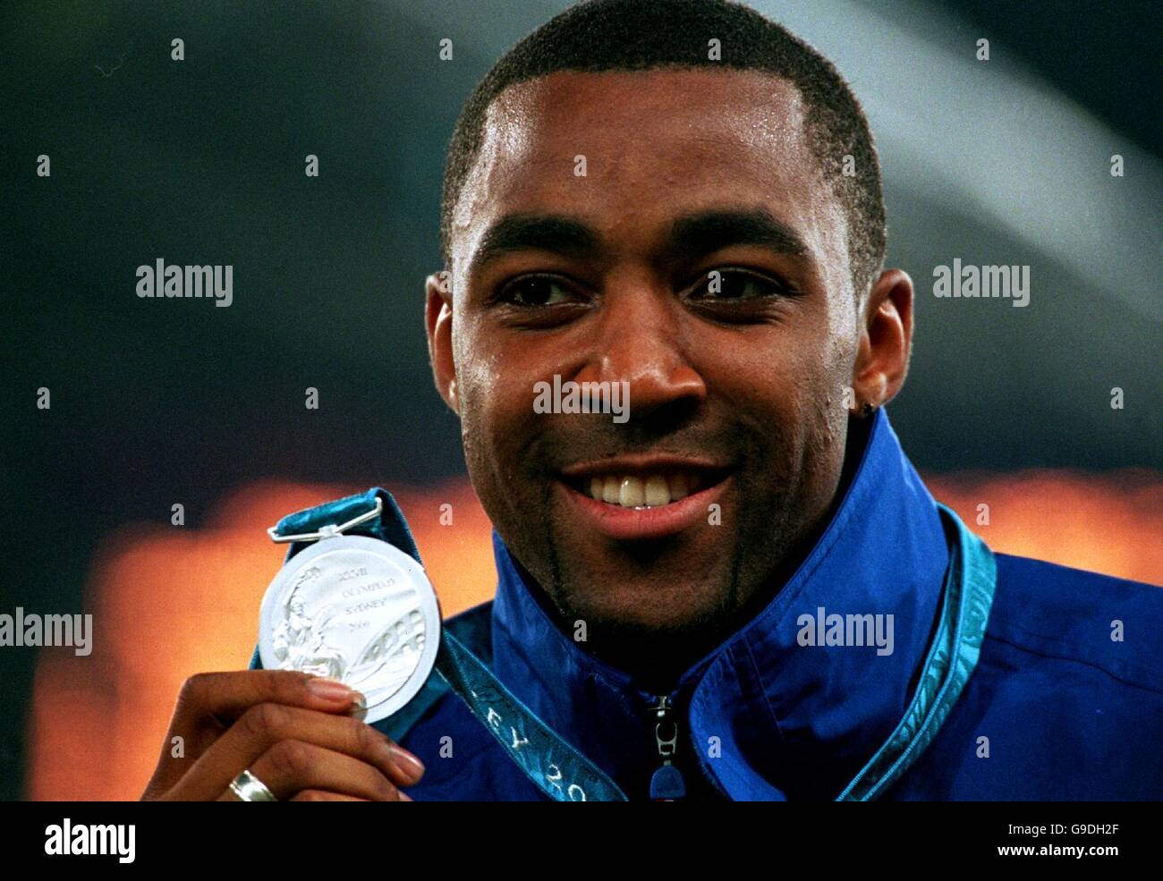 Sydney 2000 Olympics Athletics Men's 200m Final. Great Britain's