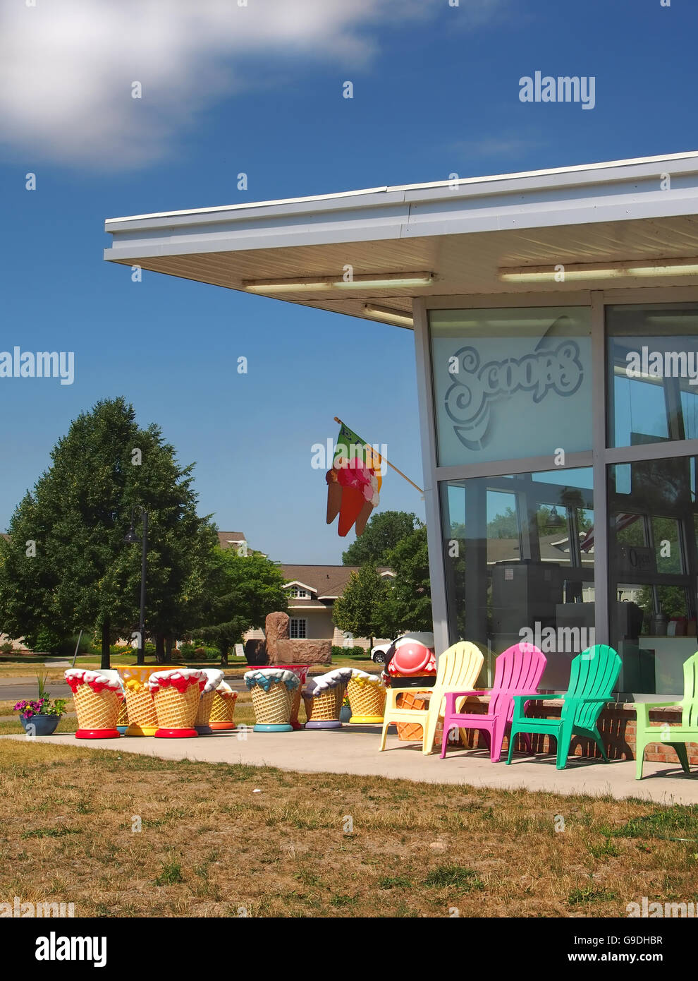 Scoops Ice Cream Shop, Canandaigua New York Stock Photo Alamy