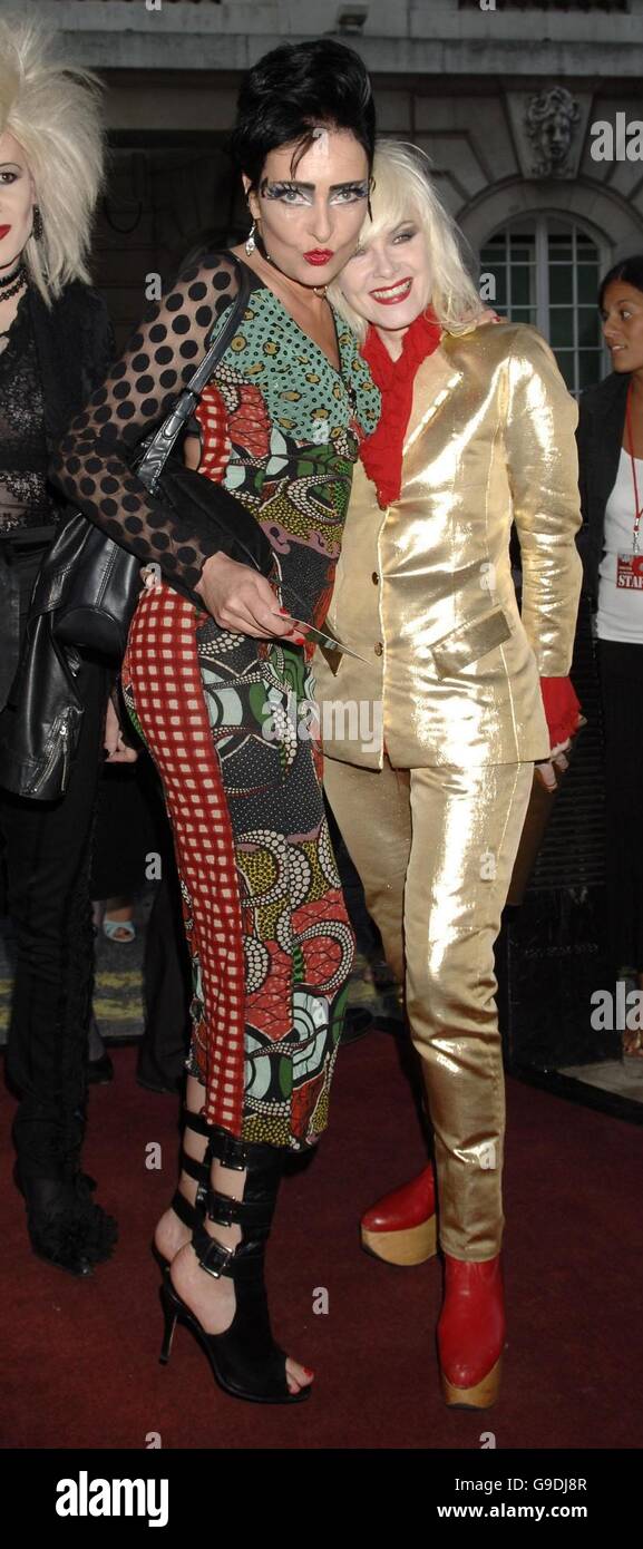 Siouxsie sioux left arrives pam hogg uk premiere volver hi-res stock
