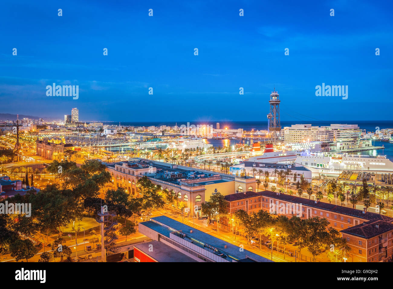 Aerial view of barcelona hi-res stock photography and images - Alamy