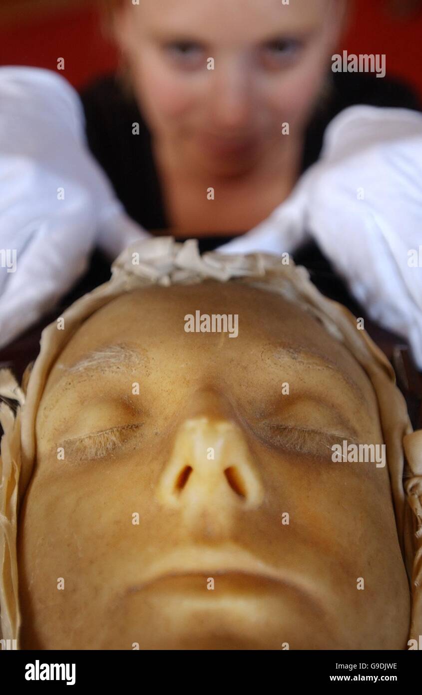 Death Mask of Mary Queen of Scots goes on show Stock Photo 109094314