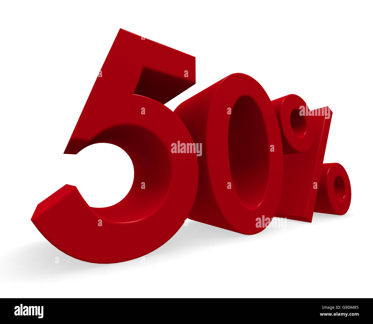 Discount concept image with a red percent icon, 3d rendering Stock ...