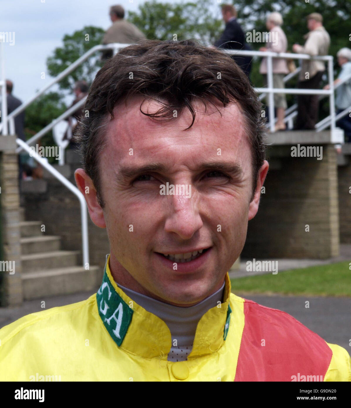 Racing - Newbury. Jockey Tony Culhane at Newbury racecourse. Stock Photo