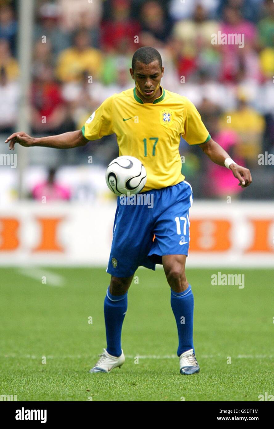 Soccer - 2006 FIFA World Cup Germany - Second Round - Brazil v Ghana - Signal Iduna Park. Gilberto Silva, Brazil Stock Photo