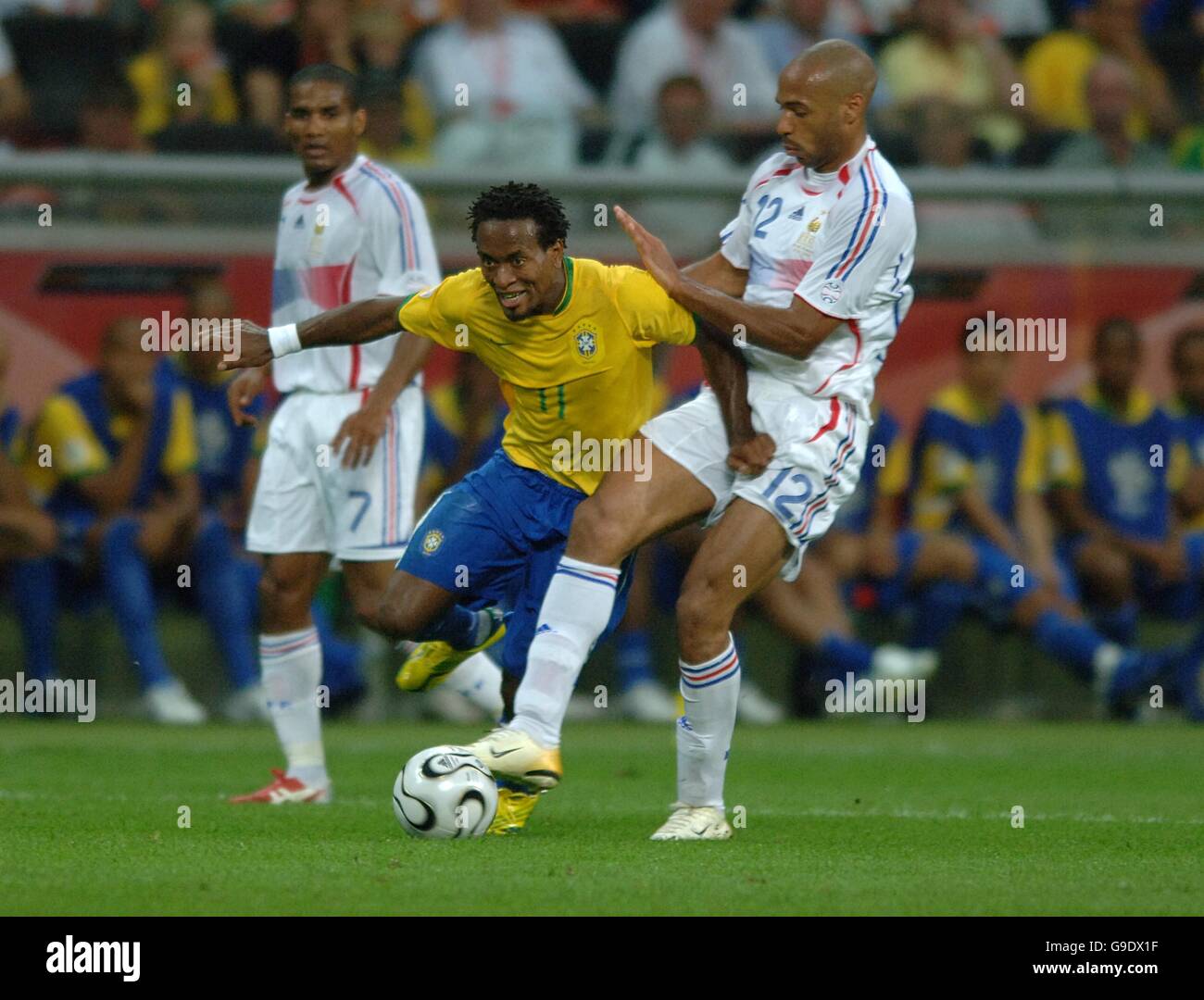 Soccer 2006 Fifa World Cup Germany Quarter Final Brazil V France Commerzbank Arena Stock Photo Alamy