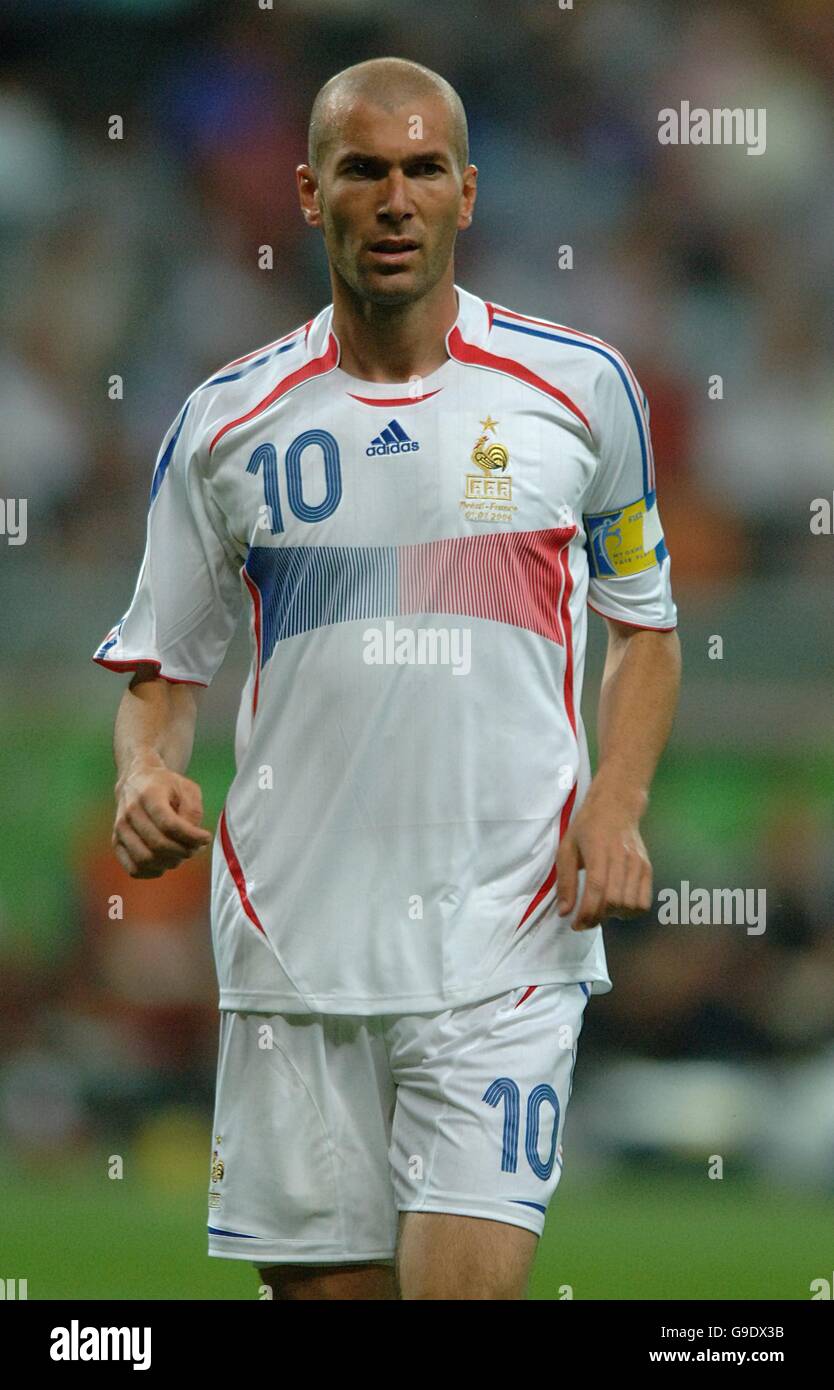 Soccer - 2006 FIFA World Cup Germany - Quarter Final - Brazil v France - Commerzbank Arena. Zinedine Zidane, France Stock Photo
