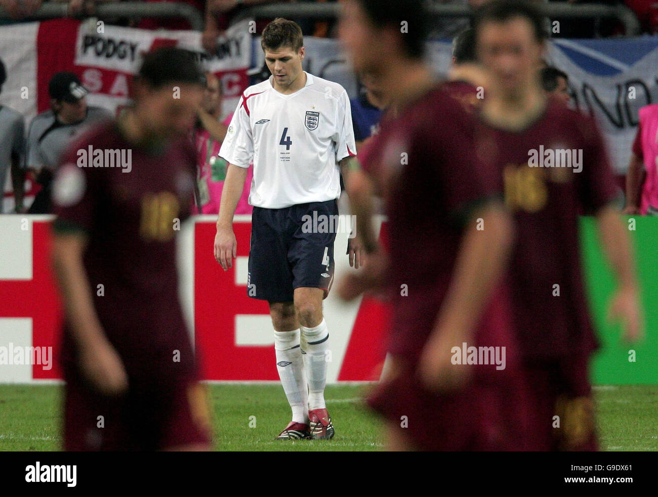 World Cup Quarter Final England v Portugal Gelsenkirchen Stock