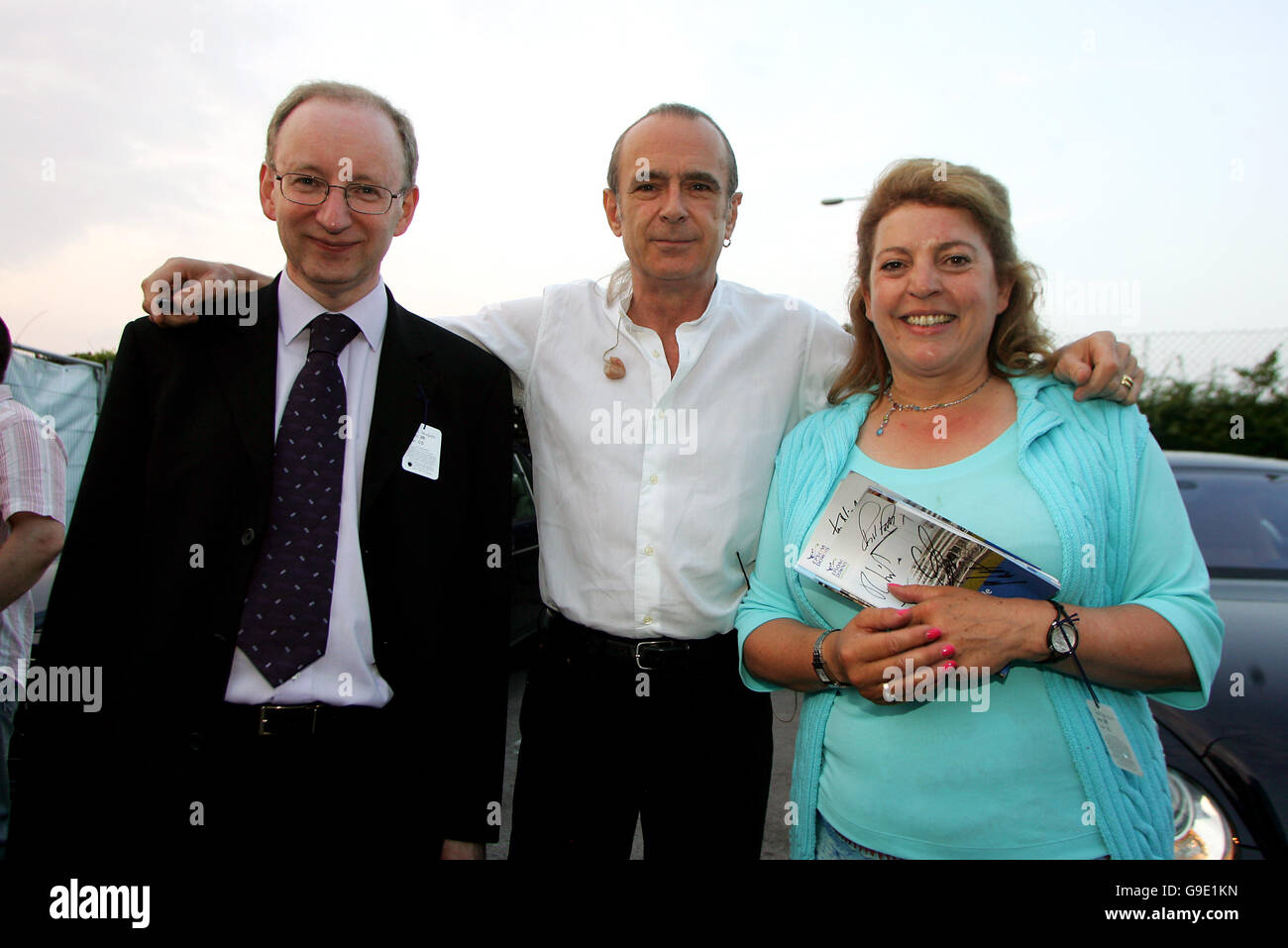 Francis Rossi, of Status Quo, meets fans prior to his gig at Epsom