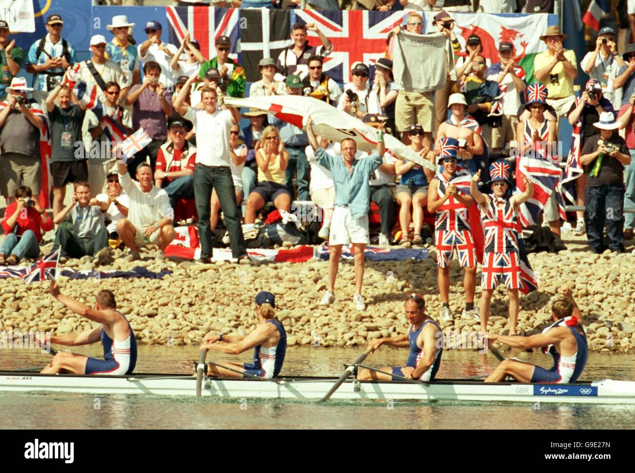 Sydney 2000 Olympics - Rowing - Men's Coxless Four - Final Stock Photo