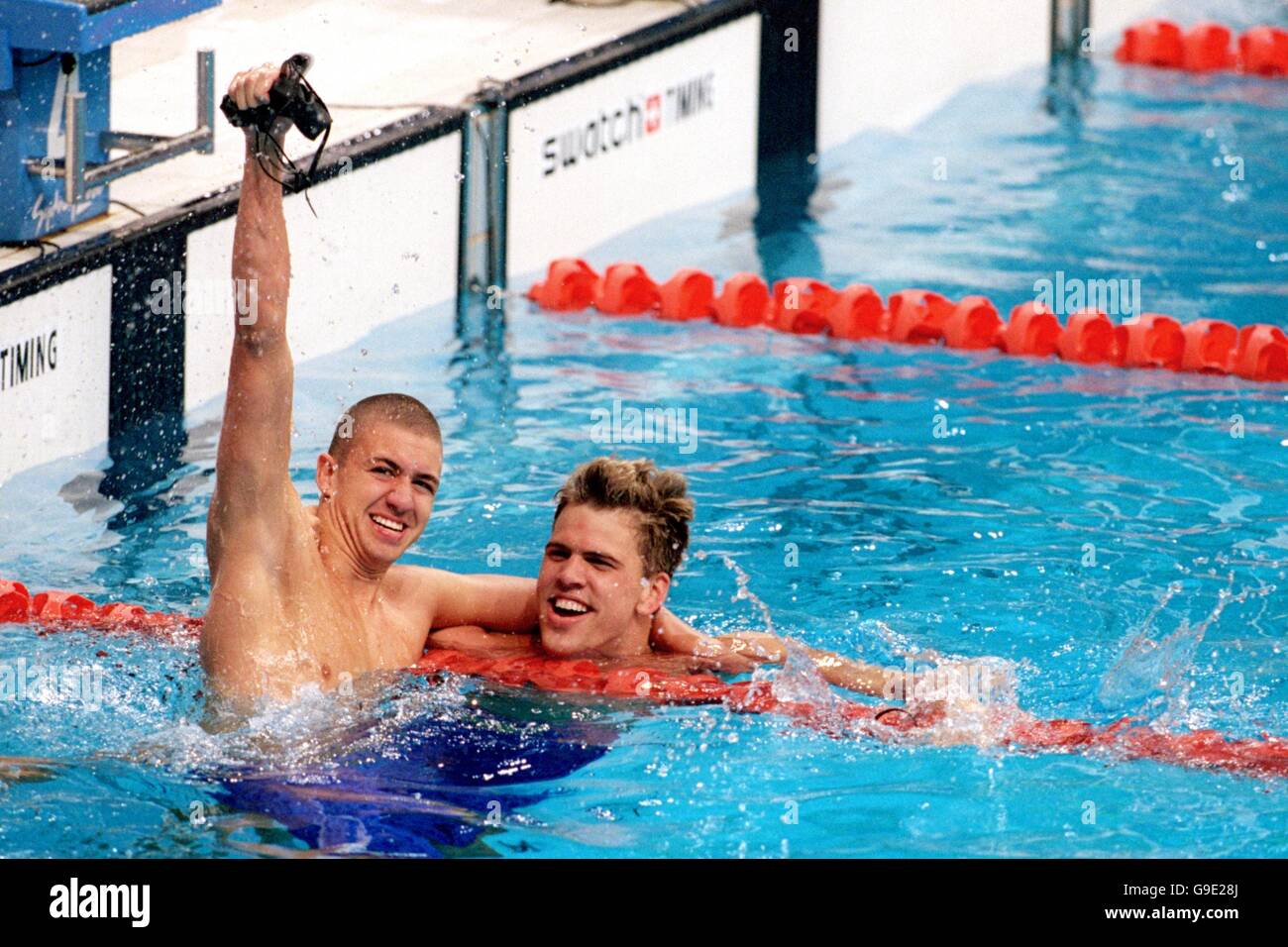 Sydney 2000 Olympics -Swimming - Men's 50m Freestyle - Final Stock ...
