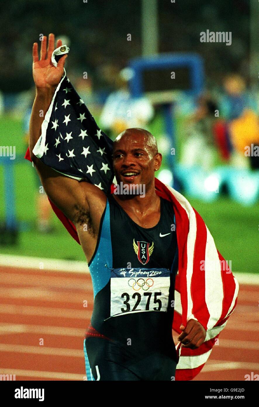 2000 olympics athletics 100m final hires stock photography and images