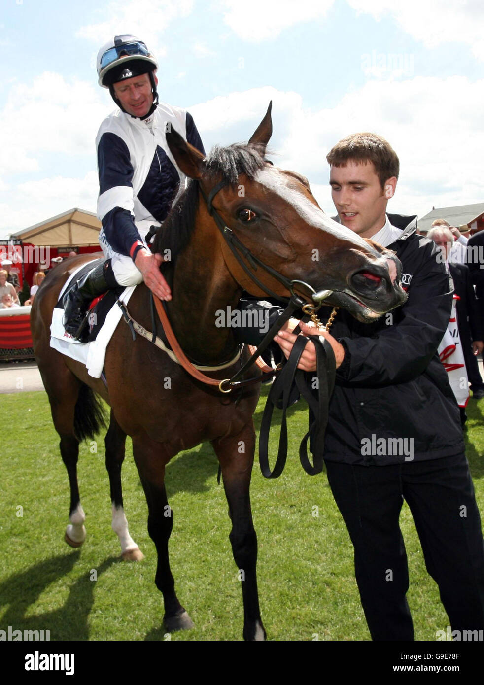 Racing - Curragh. Jockey Kevin Manning on Alexander Goldrun after ...