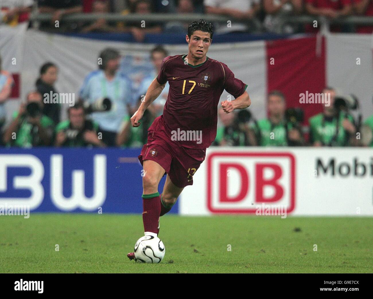 Soccer - 2006 FIFA World Cup Germany - Quarter Final - England v Portugal - AufSchalke Arena. Cristiano Ronaldo, Portugal Stock Photo