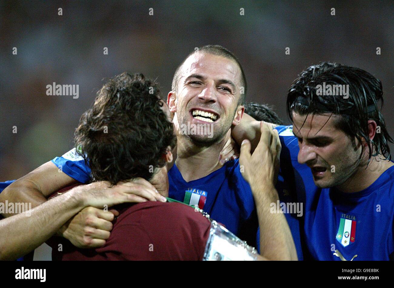 Soccer - 2006 FIFA World Cup Germany - Semi Final - Germany v Italy - Signal Iduna Park. Italy's Alessandro Del Piero celebrates at the final whistle Stock Photo