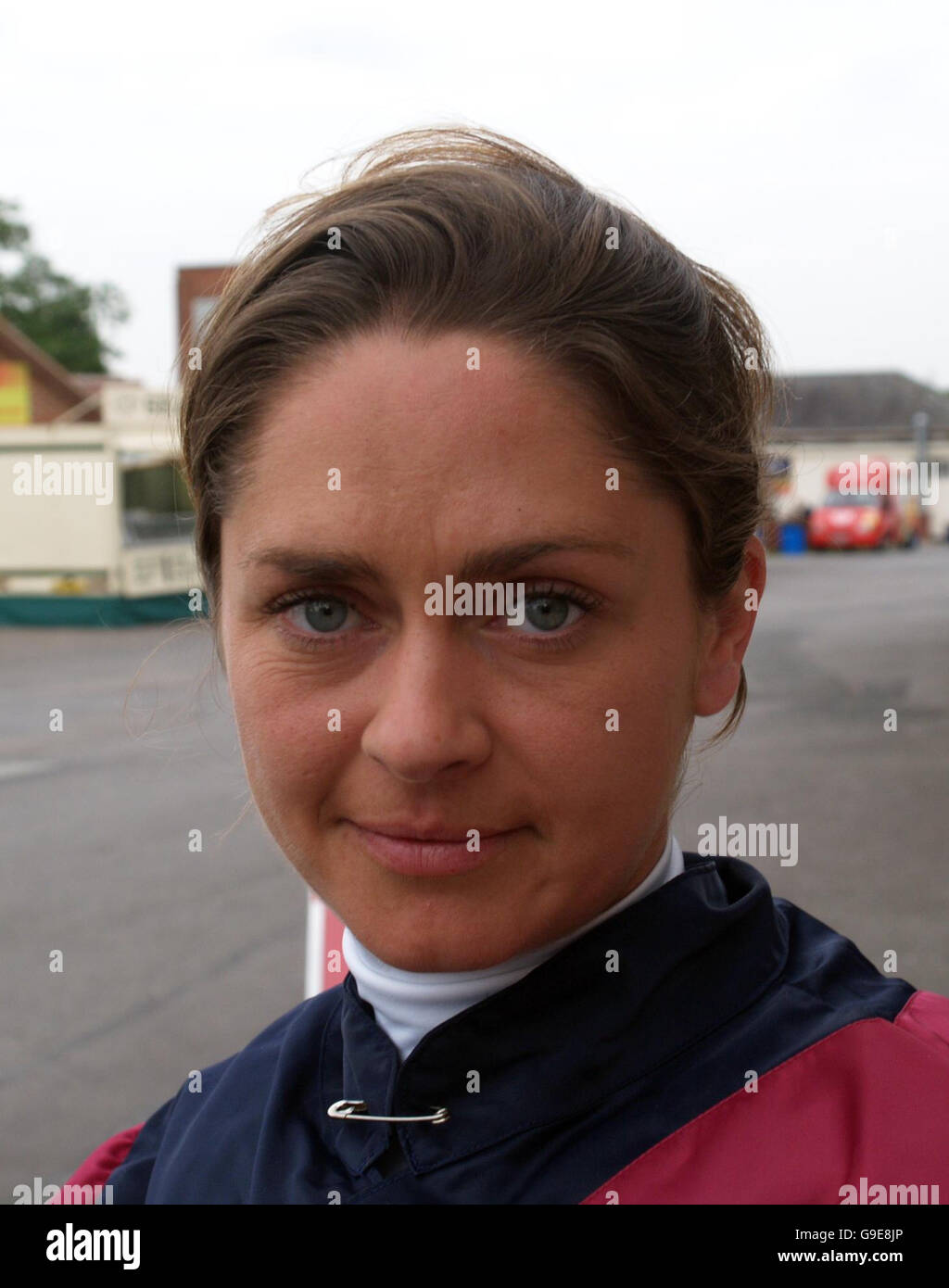 Jockey clara veal at newbury racecourse hires stock photography and