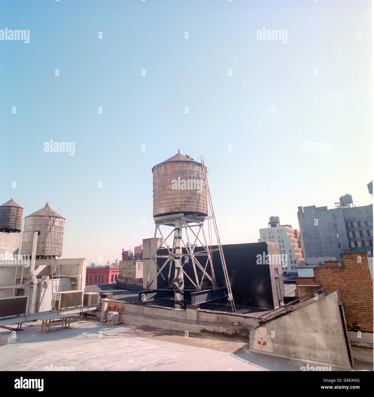New York City rooftop Stock Photo - Alamy