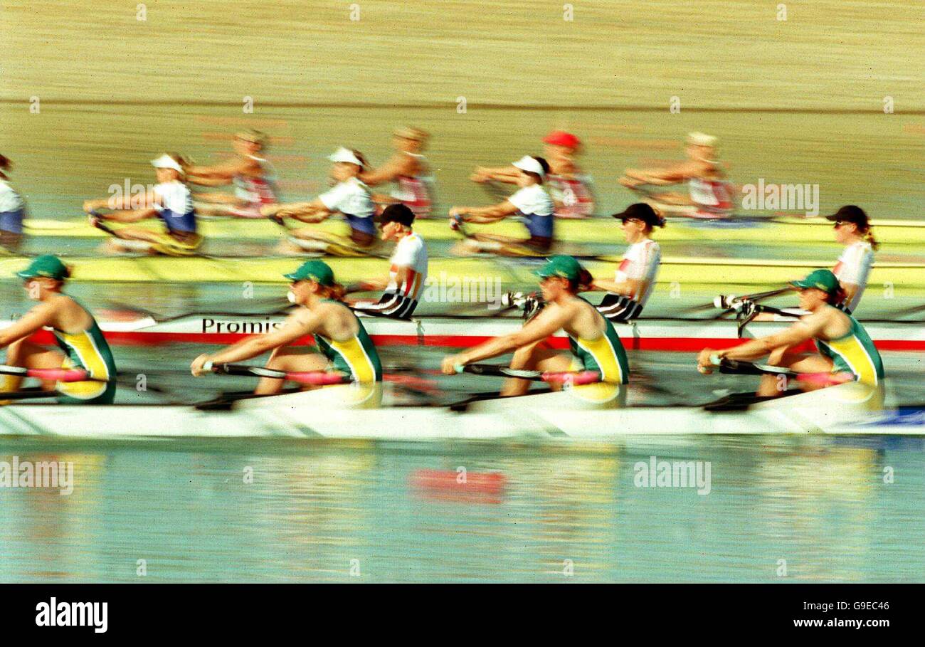 Sydney 2000 Olympics Rowing qualifying heats. The women's quadruple