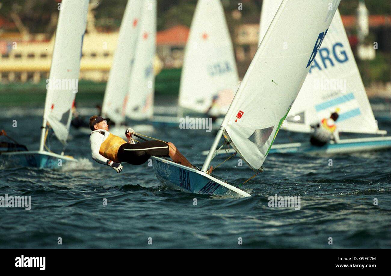 Sydney 2000 Olympics -  Sailing - Open Laser Fleet Races Stock Photo