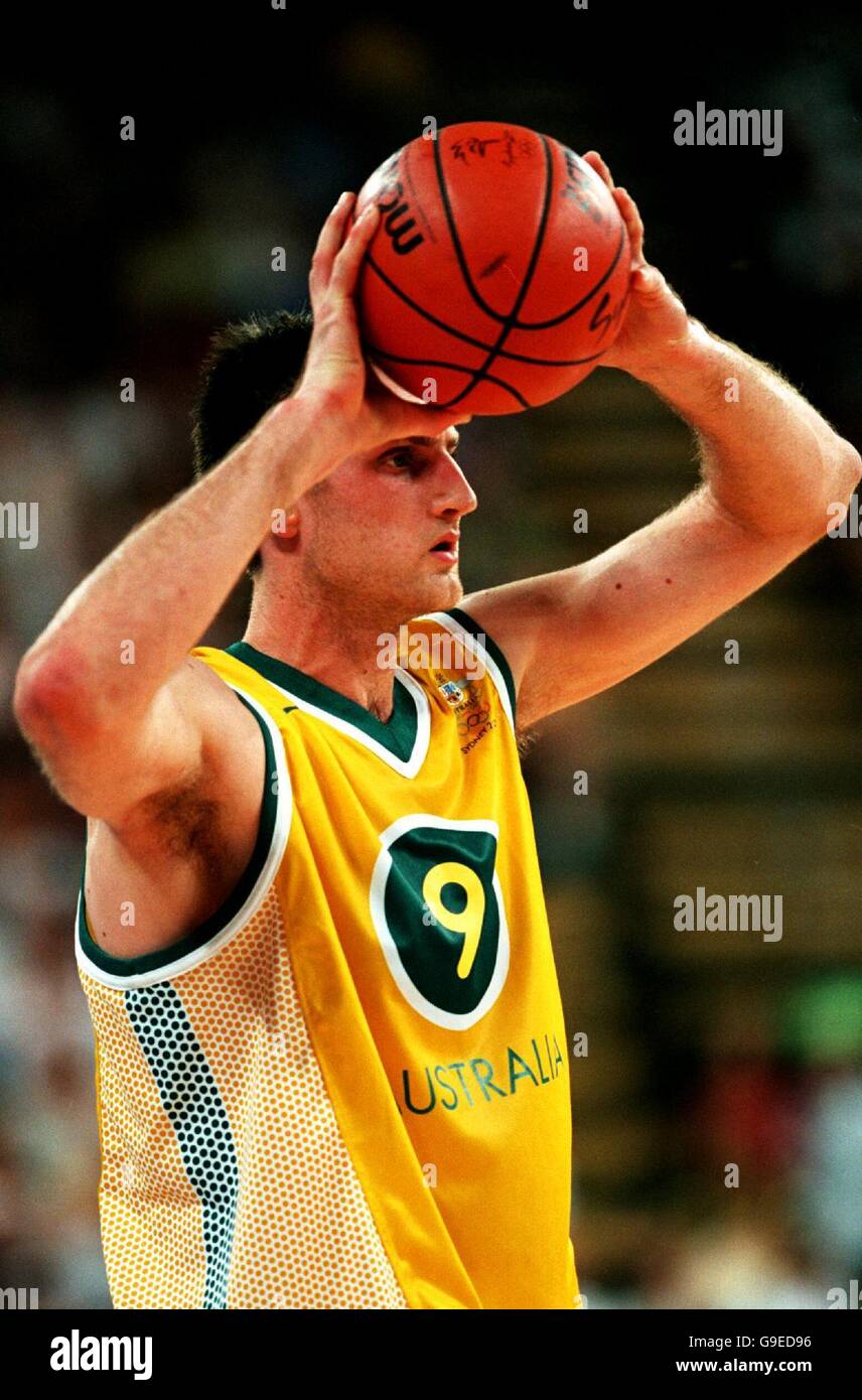 Sydney 2000 Olympics Basketball Australia v Yugoslavia. Australia's