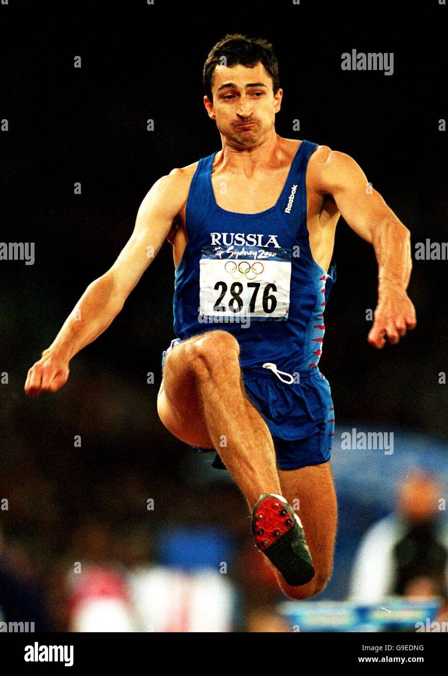 Sydney 2000 Olympics Athletics Men s Triple Jump Final Stock sydney-2000-olympics-athletics-men-s-triple-jump-final-stock