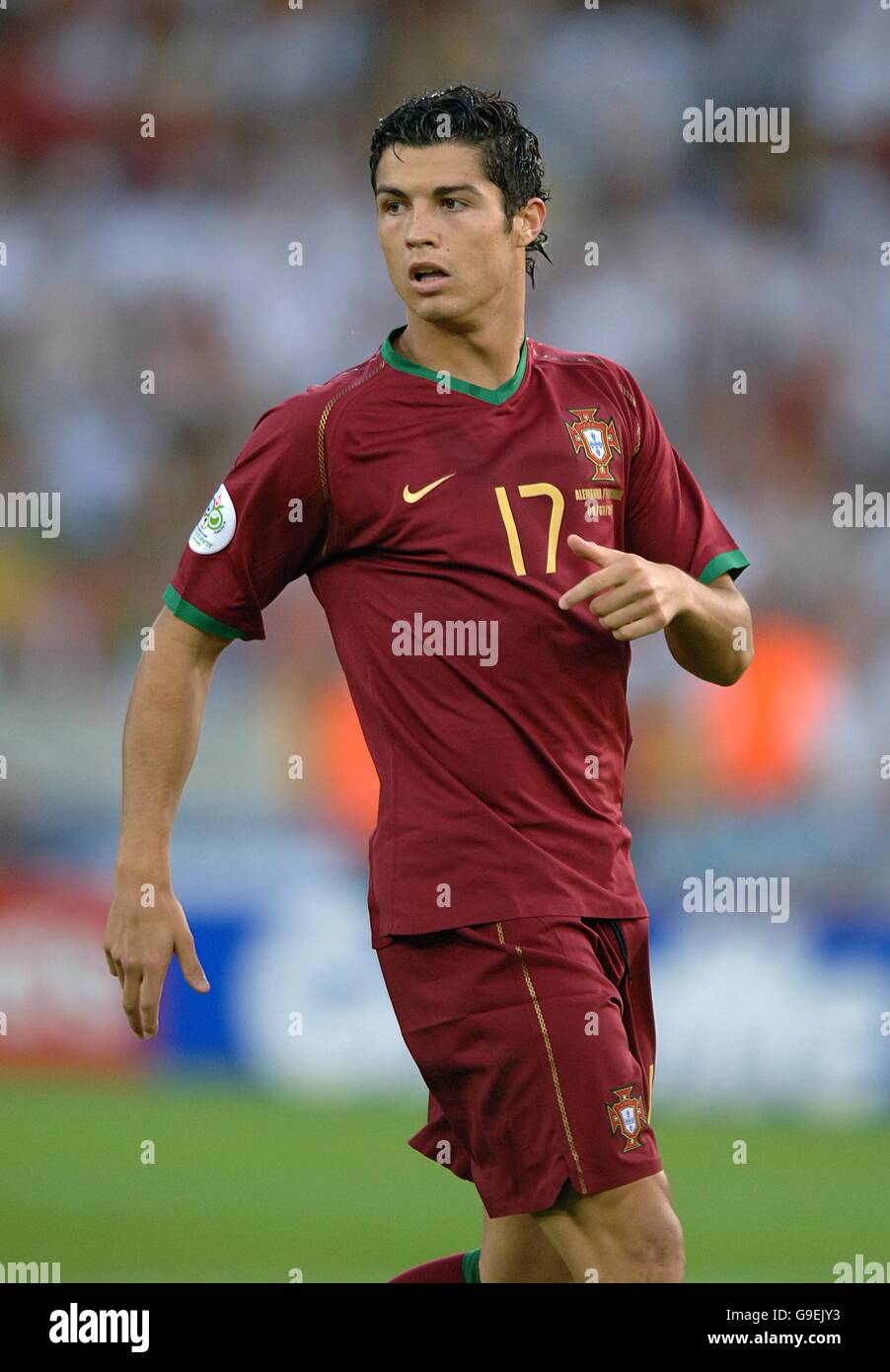 Soccer - 2006 FIFA World Cup Germany - Third Place Play-Off - Germany v Portugal - Gottlieb-Daimler-Stadion. Cristiano Ronaldo, Portugal Stock Photo