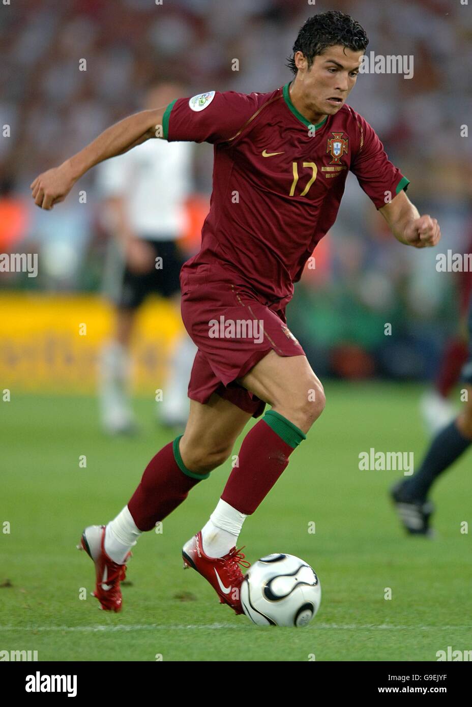 Soccer - 2006 FIFA World Cup Germany - Third Place Play-Off - Germany v Portugal - Gottlieb-Daimler-Stadion. Cristiano Ronaldo, Portugal Stock Photo