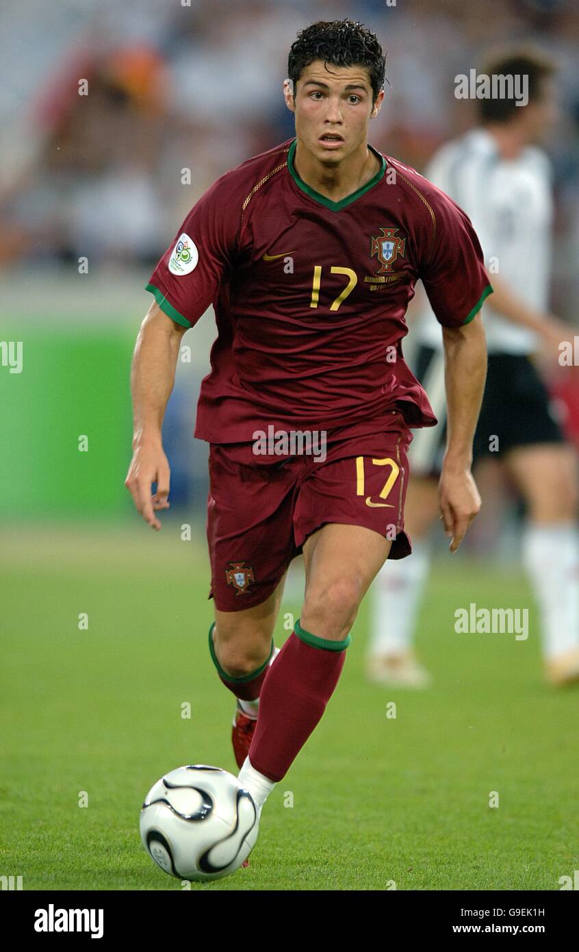 Soccer - 2006 FIFA World Cup Germany - Third Place Play-Off - Germany v Portugal - Gottlieb-Daimler-Stadion. Cristiano Ronaldo, Portugal Stock Photo