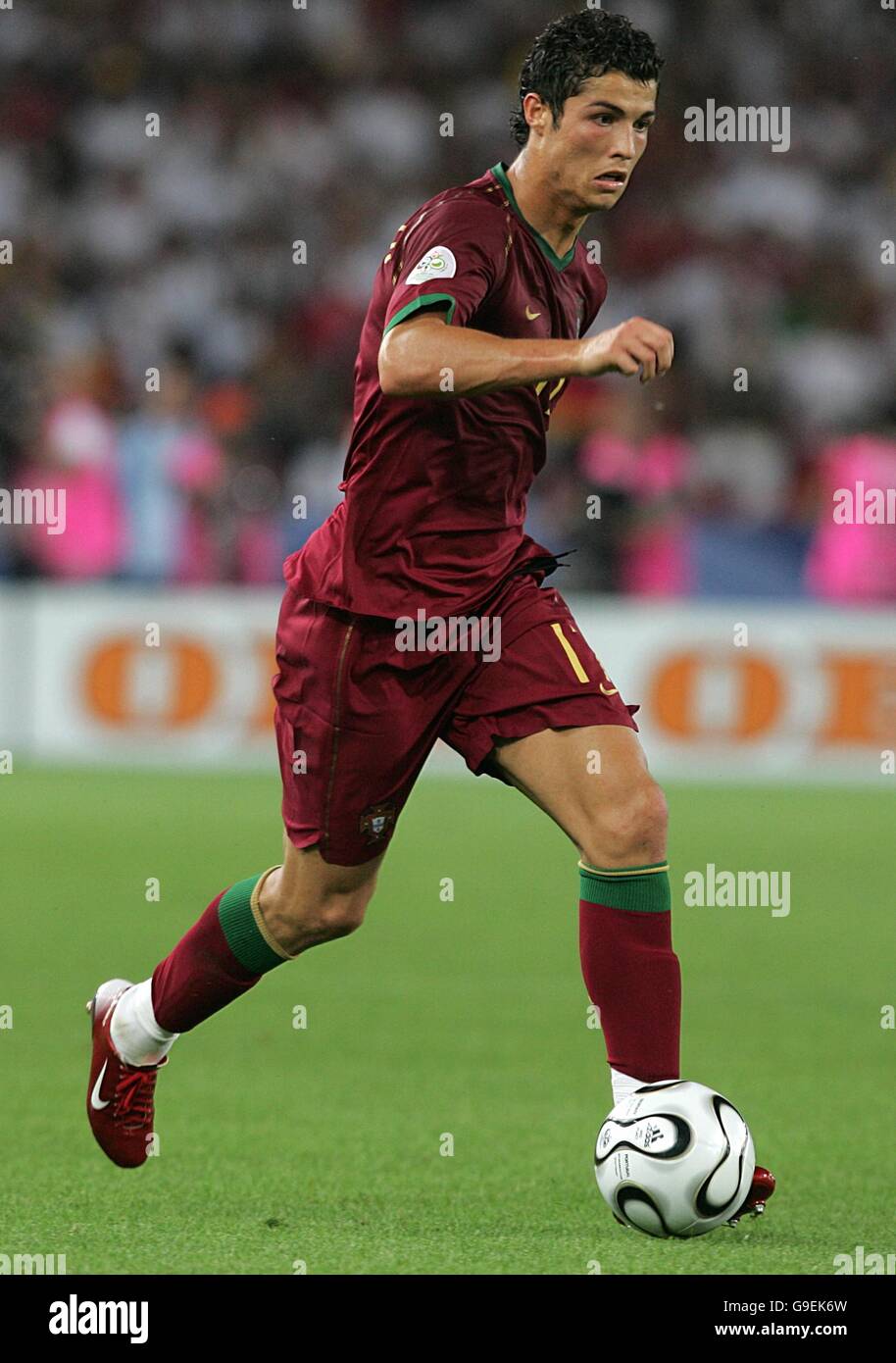 Soccer - 2006 FIFA World Cup Germany - Third Place Play-Off - Germany v Portugal - Gottlieb-Daimler-Stadion. Cristiano Ronaldo, Portugal Stock Photo