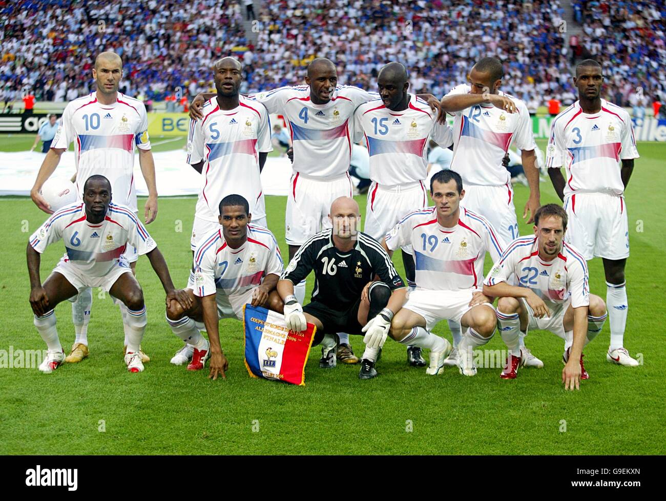 2006 world cup final france team hi-res stock photography and images - Alamy