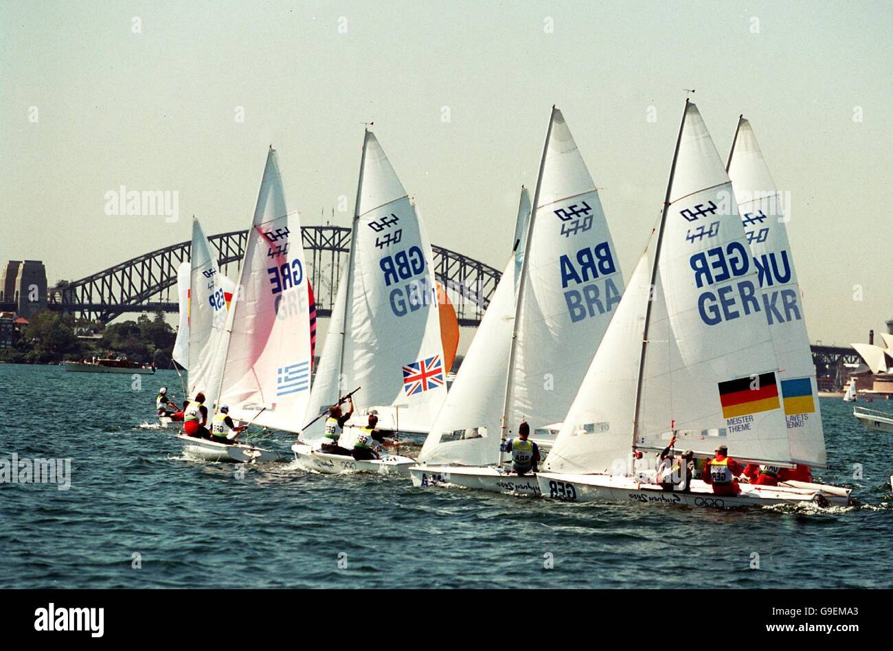 Sydney 2000 Olympics Sailing Men's 470 Class Stock Photo Alamy