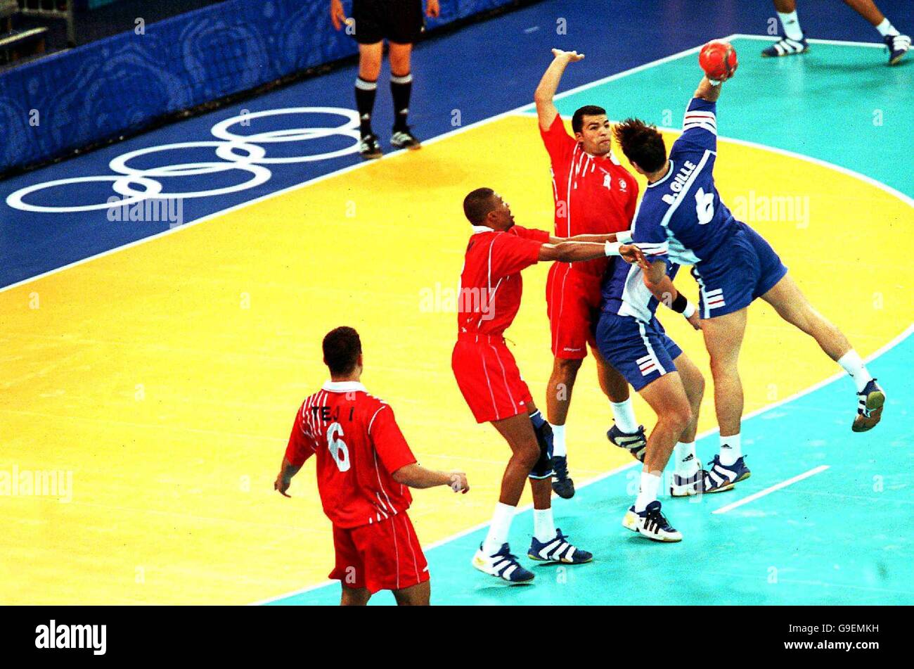 Sydney 2000 Olympics Men's Handball Tunisia v France Stock Photo Alamy